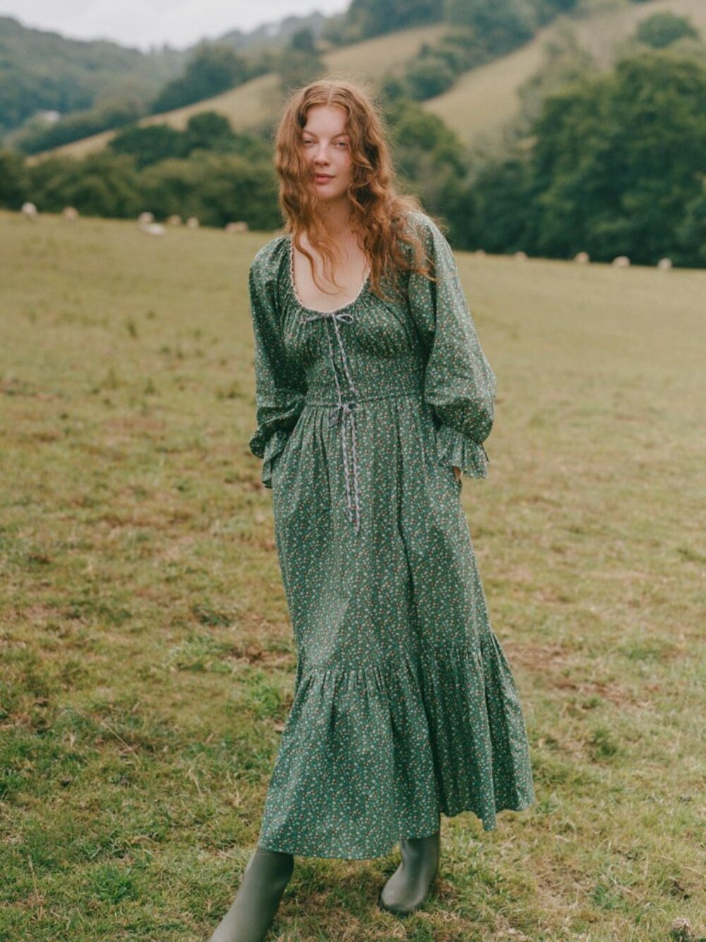 Christy Dawn The Raquel Dress in Acorn Forest, size S
